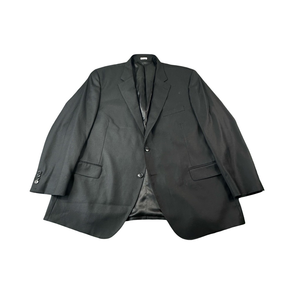 Peter Millar Current Solid Black Men's Pure Wool Sportcoat Size 52R